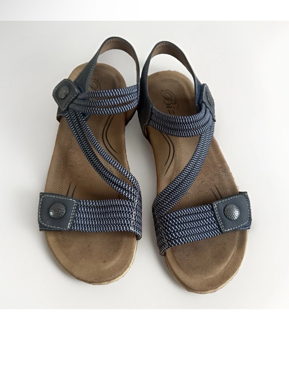 Biza Luna Sandals Women’s Size 38 (7.5 US) Walking Comfort Memory Foam Non-Slip